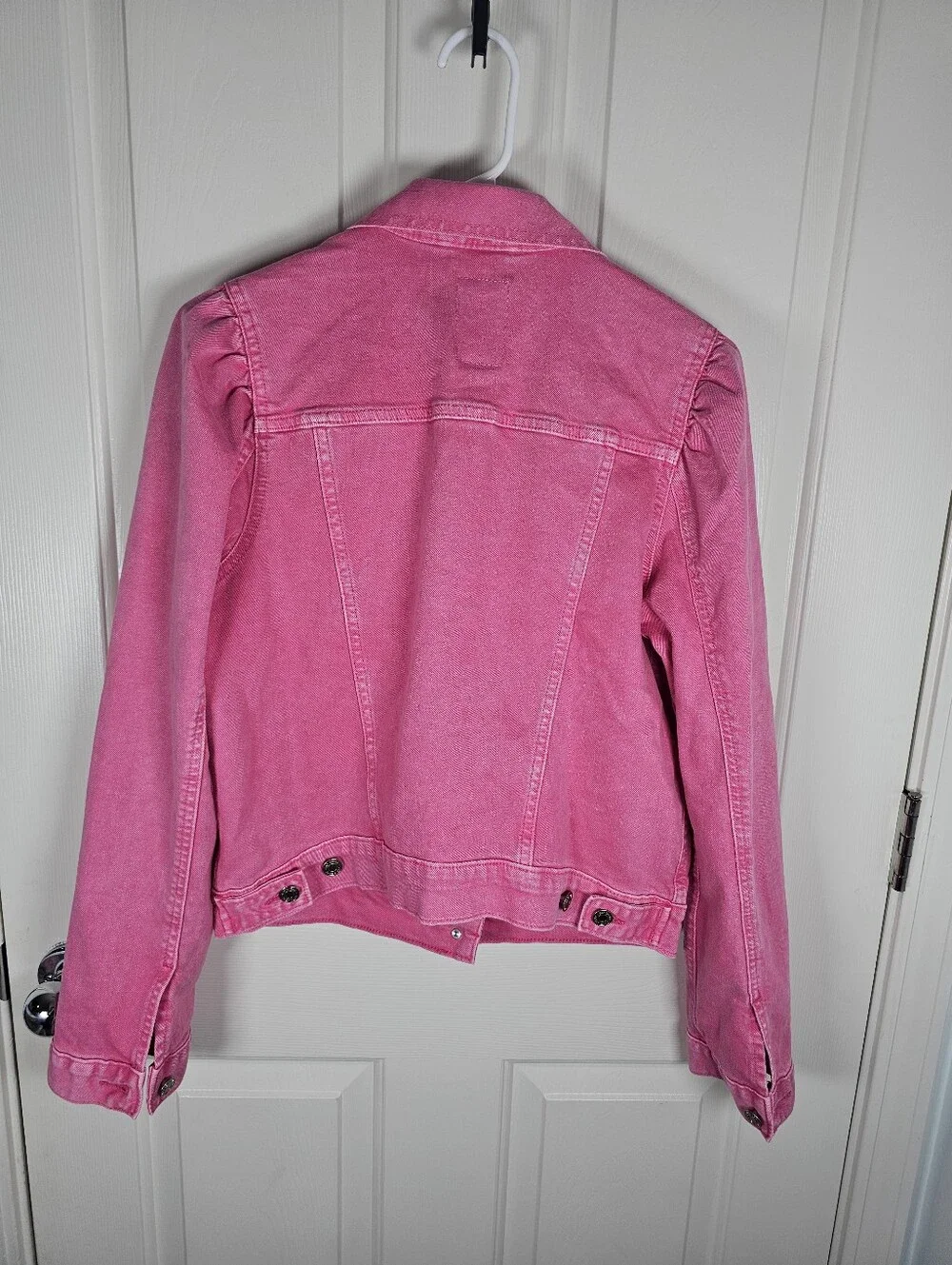 Gap × Barbie Adult Puff Sleeve Icon Denim Jacket Size M